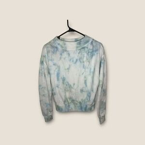 Anthropologie Pilcro Eleyna Blue Tie Dye Sweater Women’s Size Small